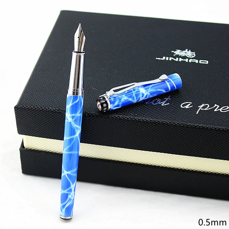 Jinhao 301 Роскошная перьевая ручка со стразами 0 5 мм высококачественные