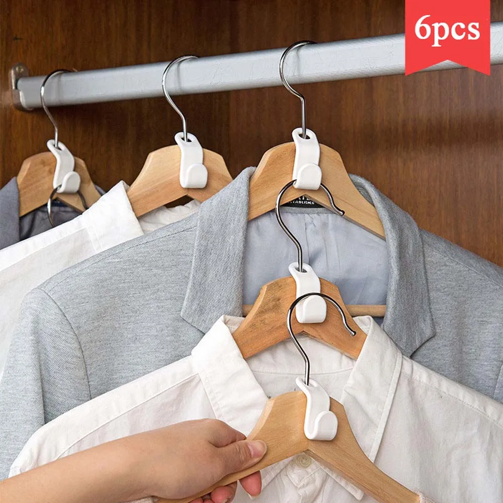 Вешалка для гардероба Многофункциональный пластиковый крючок одежды компактная