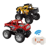 700pcs+ Building Blocks Suv High-tech USB Power Wheels Assemblys Electri Toys Brick Toys Remote Control Car Toys for Children