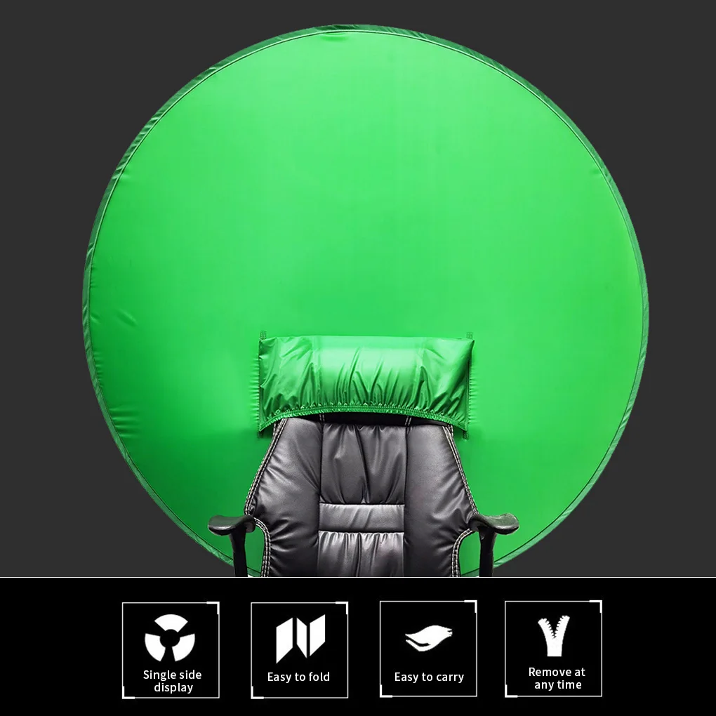 Blue/Green Screen Photography Props Portable Chroma Key Background Photos Suitable For YouTube Video Studio 19.69*3.94*0.59in