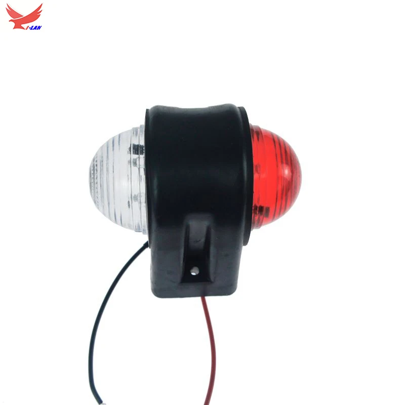 

2pcs 12 led curved arm Outline Marker Side Lights 12V 24V for Car Truck Trailer Lorry Caravan Van