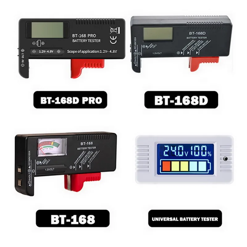 BT-168 PRO/D AA/AAA/9/1.5V Универсальный кнопочный элемент питания для аккумуляторов с