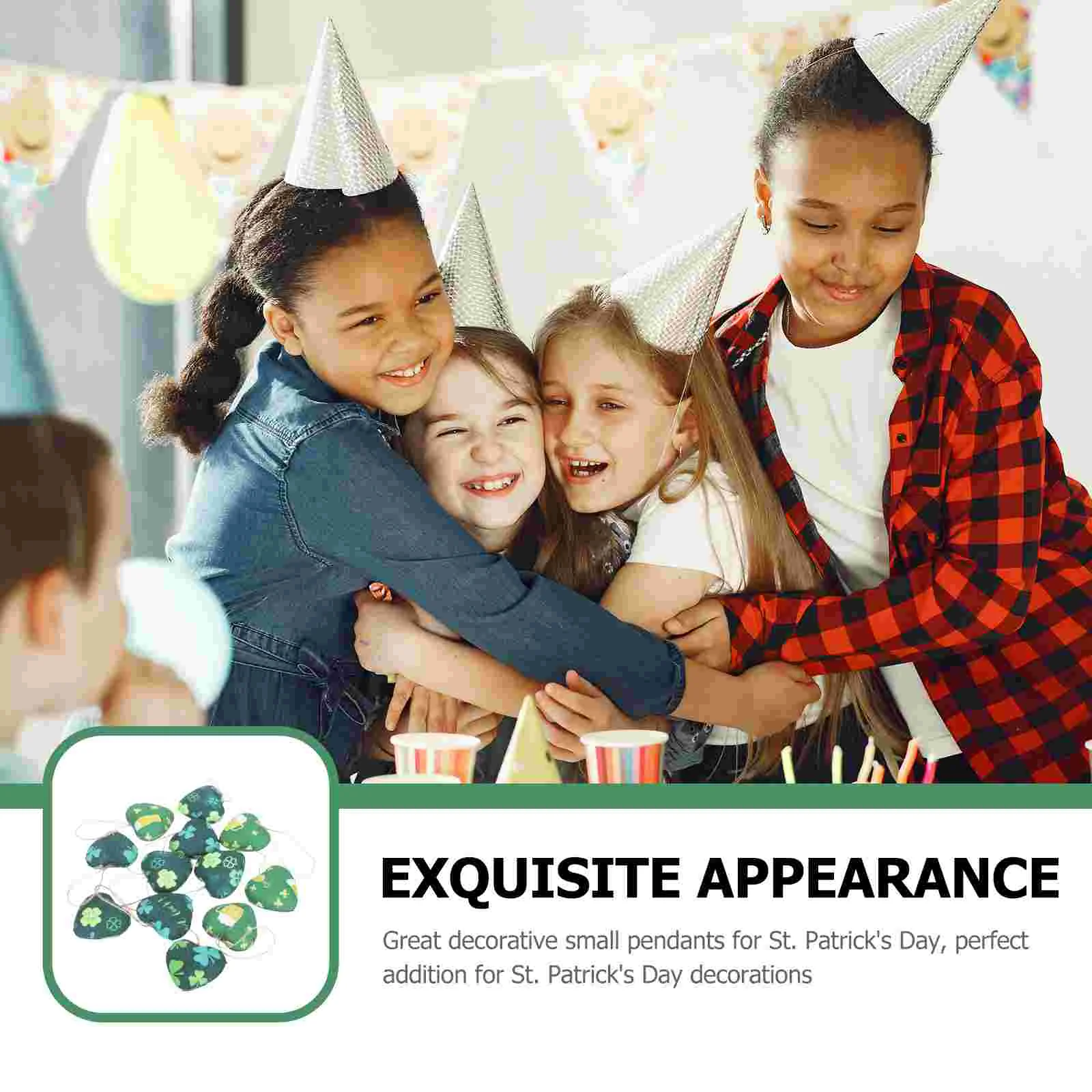 12 шт. подвески в виде сердца на День Святого Патрика | Дом и сад