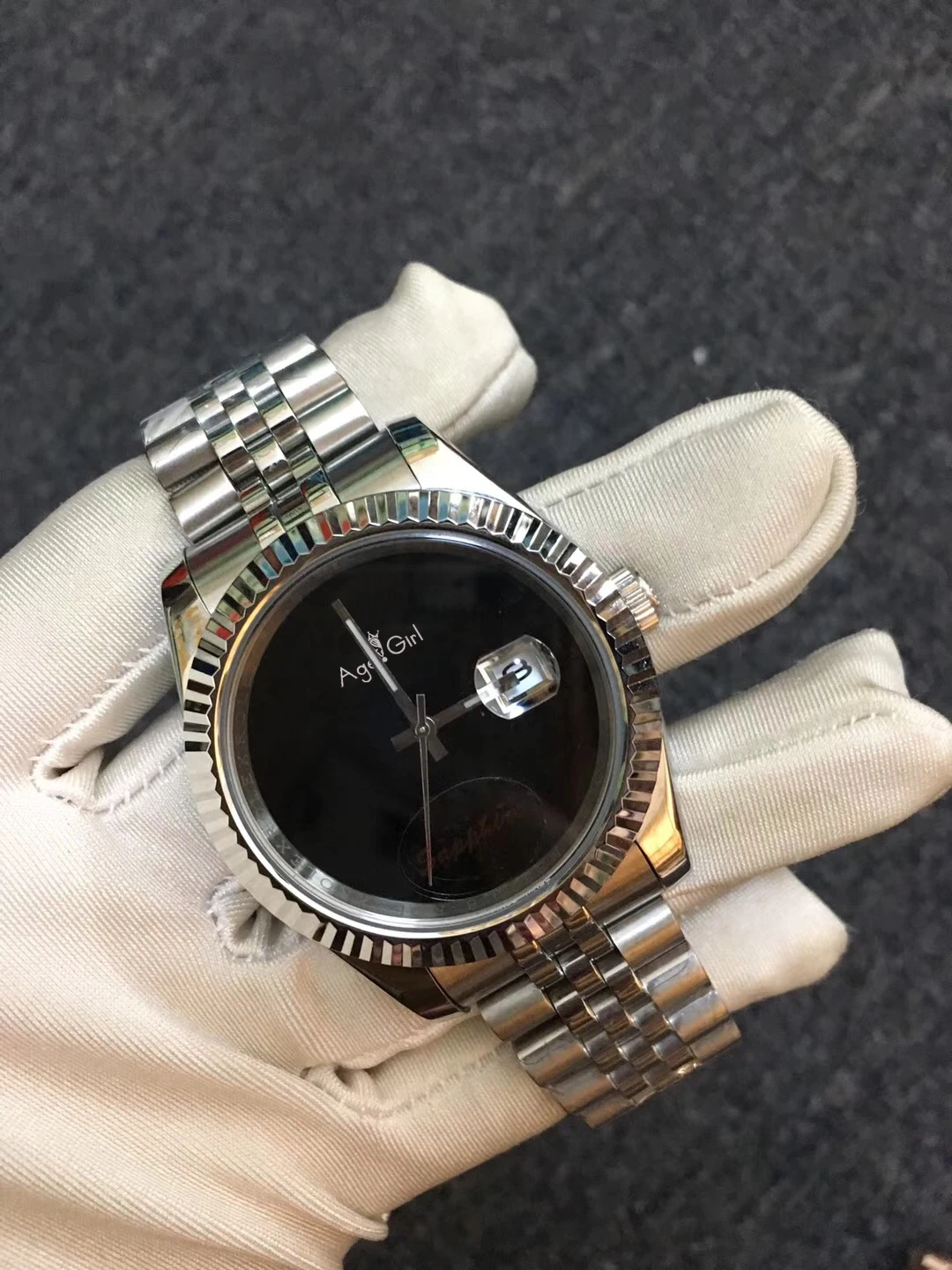 Роскошные брендовые новые мужские часы DateJust розового золота, серебристого и черного цвета автоматические механические из нержавеющей стали сапфировые спортивные ограниченны AAA