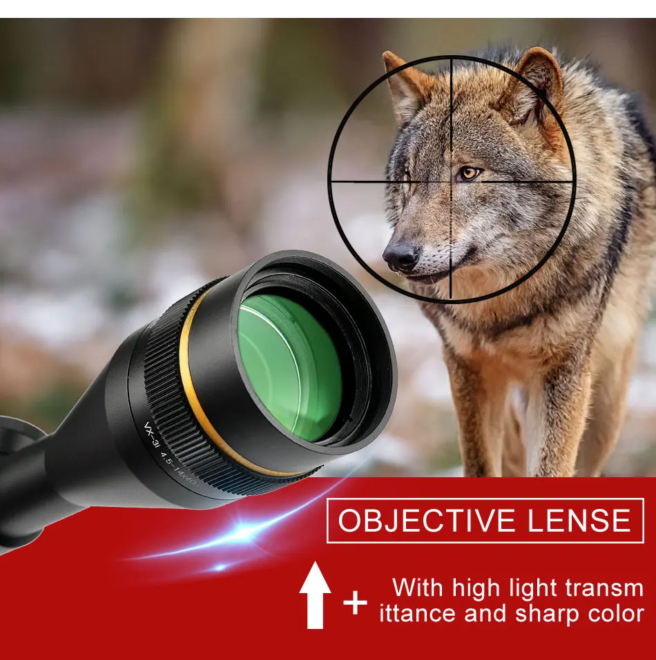 VX-3i 4,5-14x40 AO Duplex сетка охотничьи оптические прицелы 1 дюймов труба тактический прицел