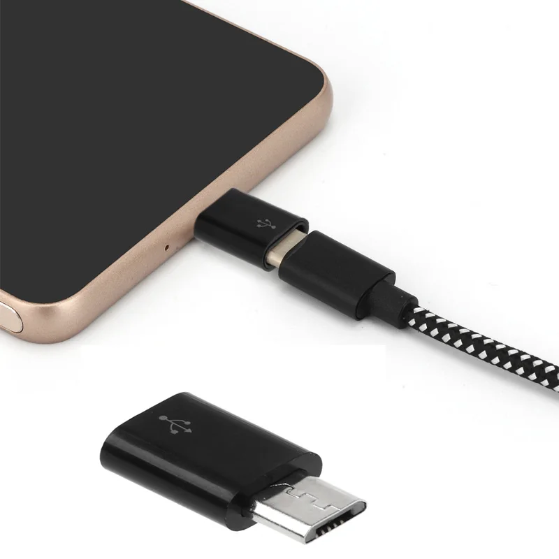 Переходник с USB типа C Мама на Micro папа для сотового телефона Android