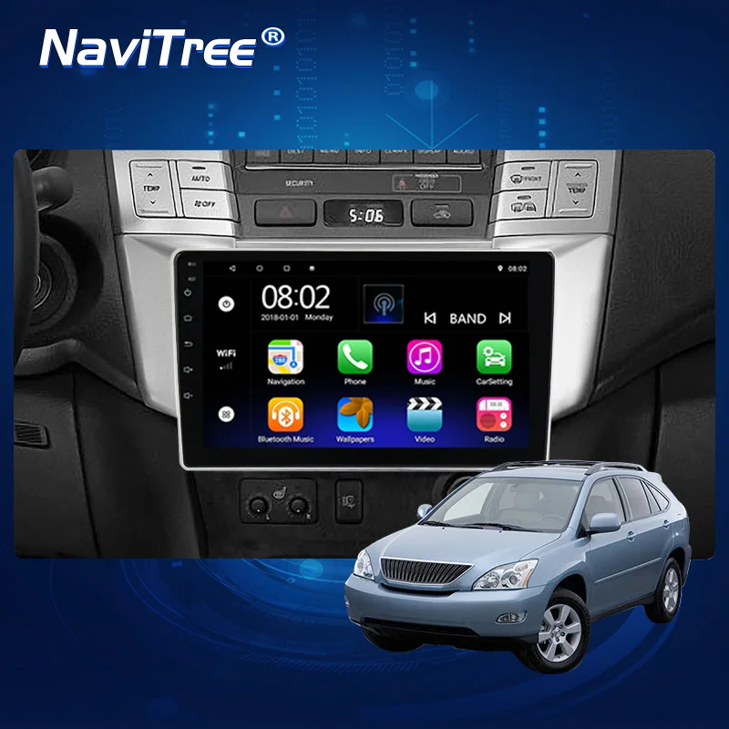 Автомагнитола на Android с GPS для Lexus RX300 RX330 RX350 2003 2010 автомобильный мультимедийный