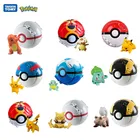 12 видов стилей Tomy Pokeball Аниме Фигурка Пикачу Сквиртл Карманный Монстр вариант Покемон эльф мяч игрушка экшн-модель подарок оптовая покупка