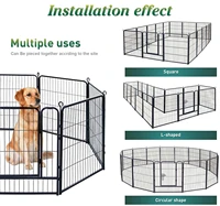 80cmx60cm dog pen playpen extra large indoor outdoor dog fence heavy duty 16 panels exercise pen dog crate cage kennel