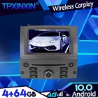 Поддержка JBL Android 9. 0 PX6 4 + 64 ГБ для Peugeot 10,0 407-2004 DSP Recoder мультимедийный плеер головное устройство навигация GPS Авторадио