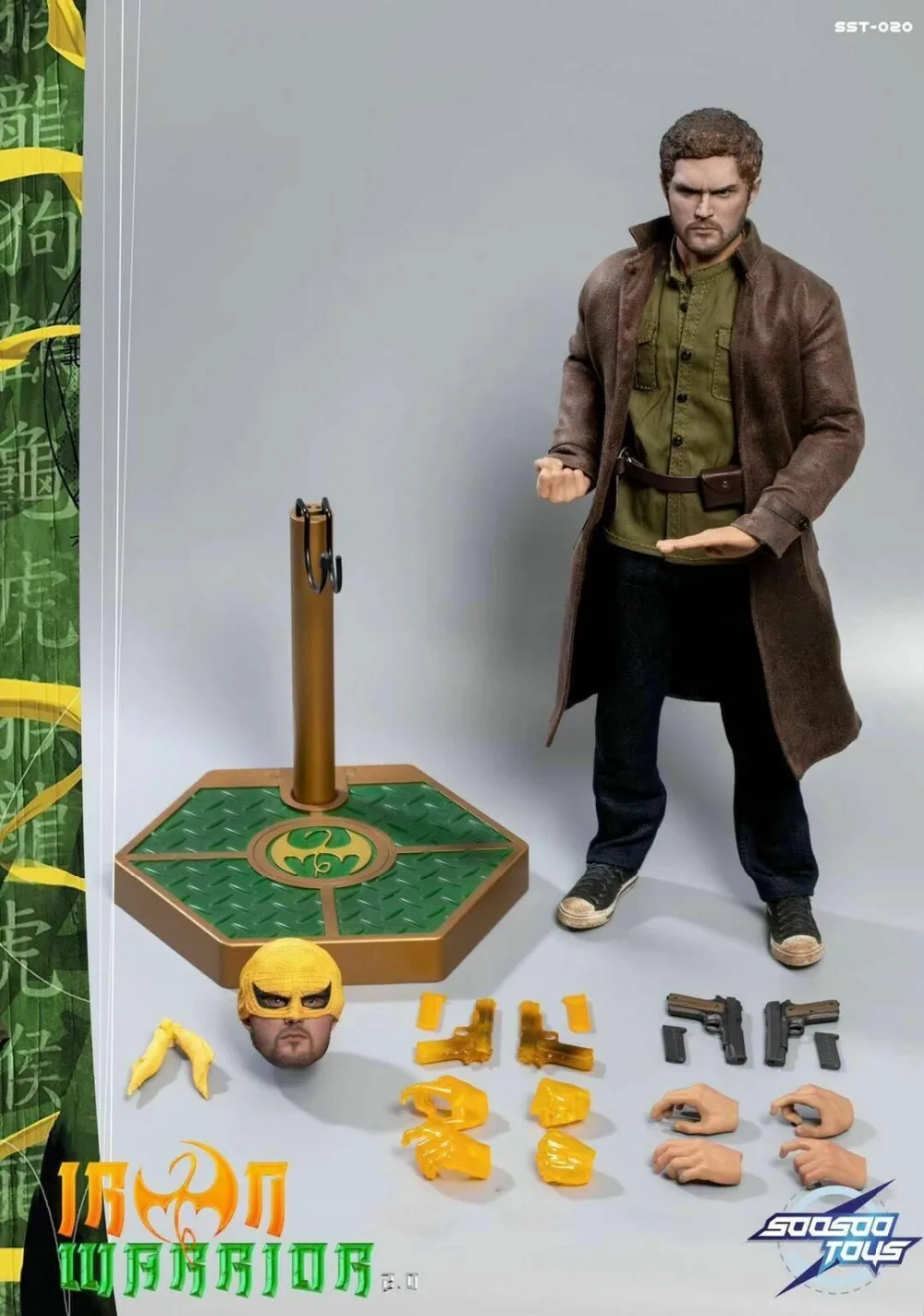 

In Stock soosootoys 1/6 Scale SST020 Iron Fist Iron Warrior 2.0 Finn Jones Model Figure 12"Full Set 12" Action Figure Toys