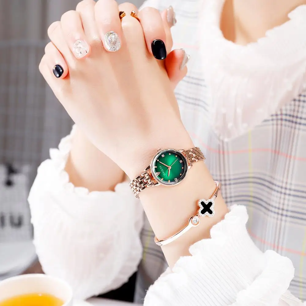 Классические металлические женские часы градиент Аврора Роскошные Звездное