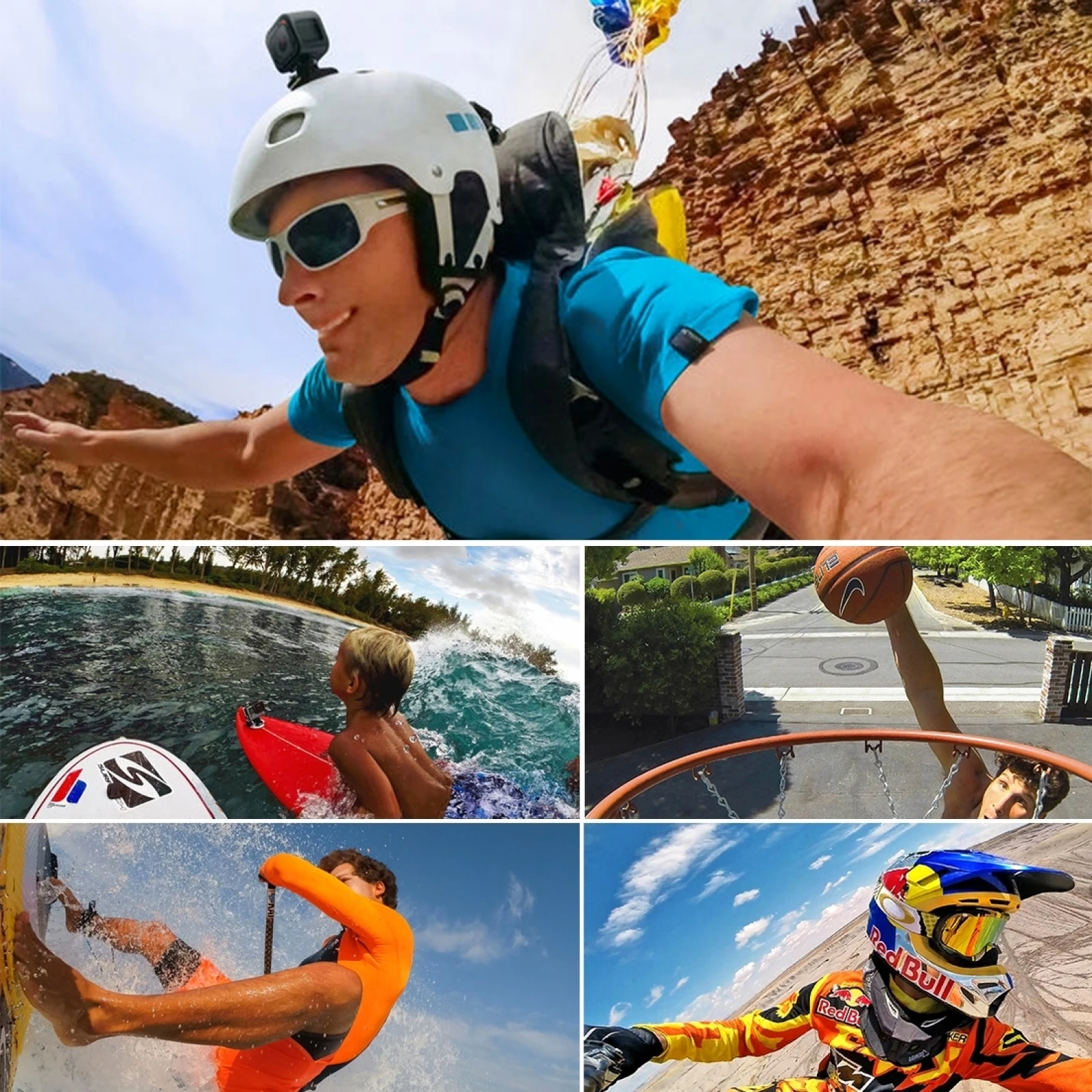 Плоские наклейки PULUZ 3M VHB + 3 изогнутых для GoPro NEW HERO|Чехлы экшн-камер| |