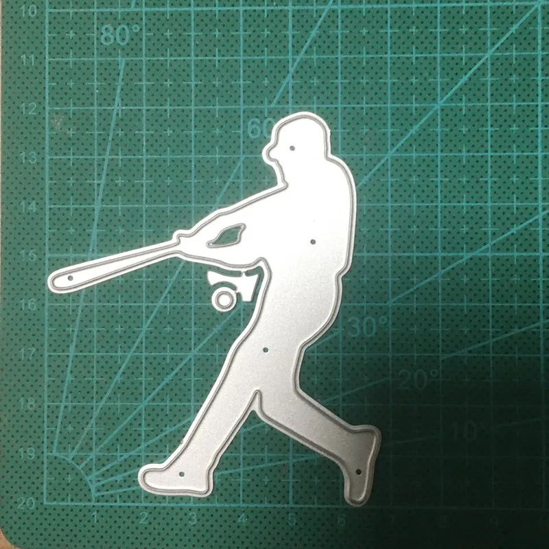 

Boy Man Playing Baseball Metal Cutting Dies Stencils Diy Scrapbooking dies Cards Photo Embossing Dies Cut Craft Dies New 2020