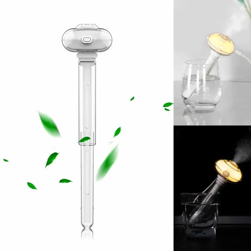 

Crystal Led Humidifier Mini USB Portable Cool Mist Humidifier with Night Light Air Diffuser Freshener for Travel Home Office