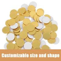 100pcslot christmas diy acrylic mirror wall sticker gold polka dots round shape stickers decal mosaic mirror room home decor