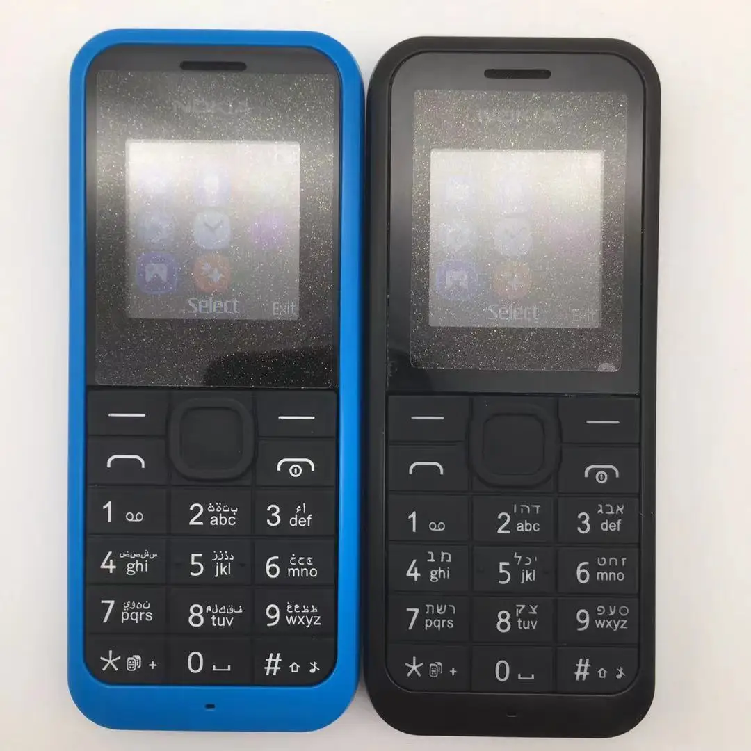 nokia 105 2015 refurbished original rm 1134 single sim card or rm 1133 dual sim cards unlocked mobile phone hebrewarabic free global shipping
