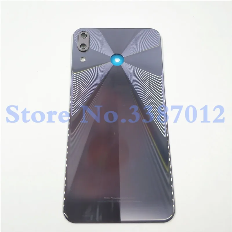 Серебристый 6,2 дюймов для Asus Zenfone 5 ZE620KL 5Z ZS620KL задняя крышка Крышка батареи Корпус Панель Ремонт стекло с камерой стекло - Цвет: Серебристый