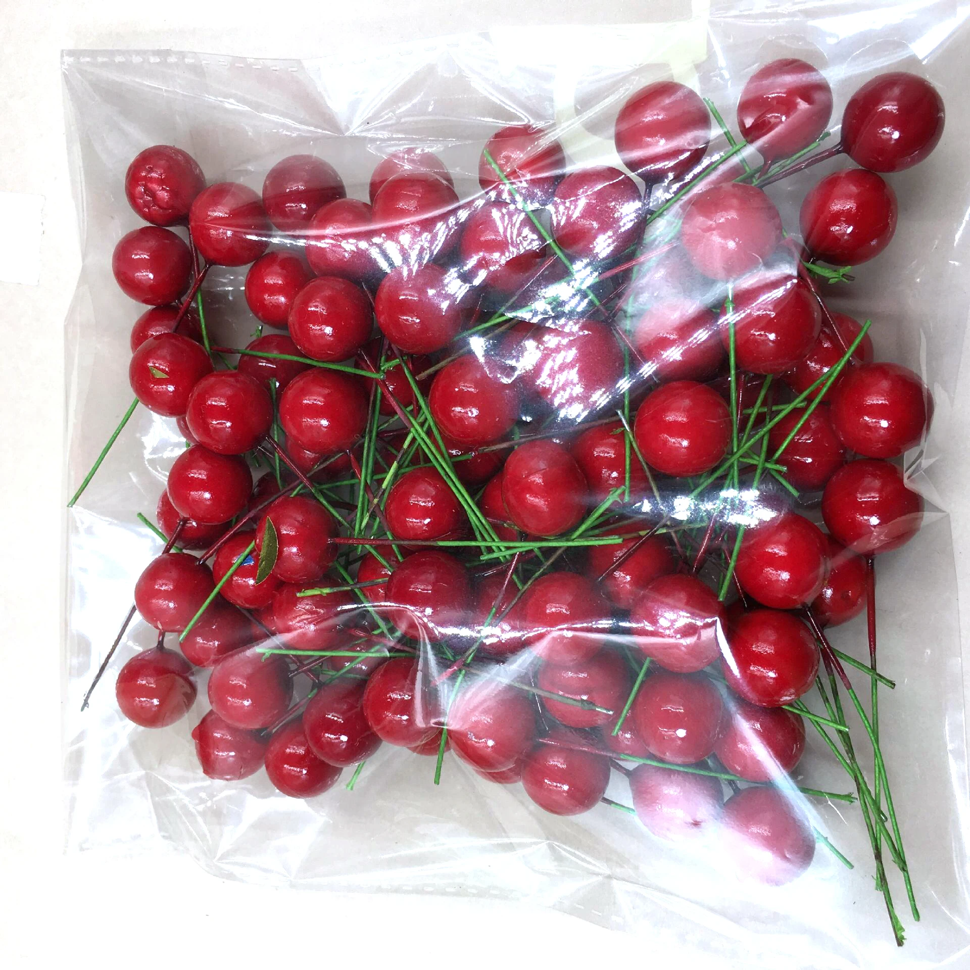 100 шт./лот мини пластиковые искусственные маленькие ягоды цветы фрукты с