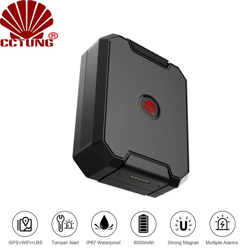Mini Portable Animal GPS Tracker With Voice Monitoring 5000mAh Battery for 25 Days Standby Time Waterproof IP67 Free APP