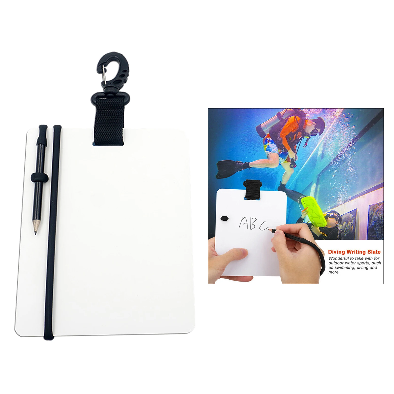 Waterproof Underwater Writing Slates Tablet Notebook for Diving Swimming​ | Спорт и развлечения