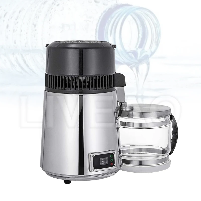 

Distilled Water Machine 304 Stainless Steel Distilled Water Machine Dispenser Filter 4L Dental Distillation Purifier