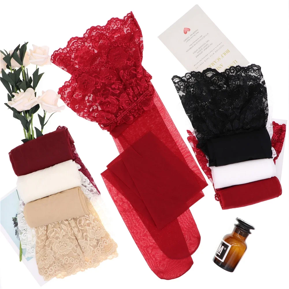 Женские кружевные чулки CYHWR однотонные прозрачные ультратонкие|Чулки| |