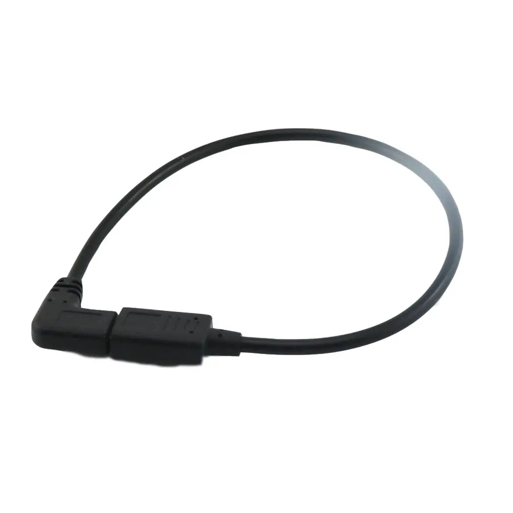 

0.3 Meters Reversible Design Type C USB 3.1 90 degree Male to USB-C Female Extension Data Cable Extender Cord