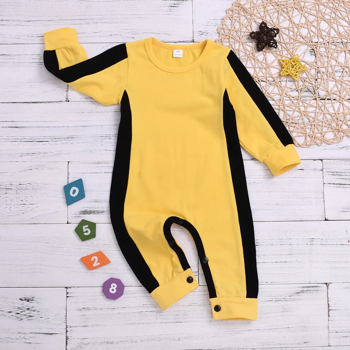 Cute Chinese Kung fu Style Newborn Baby Romper Infant Girls Boys Long-sleeved Classic Jumpsuit Playsuit Halloween Costumes | Мать и