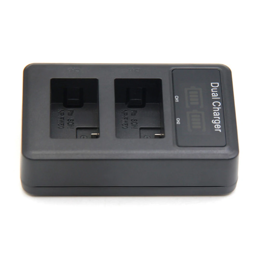 Новое зарядное устройство для камеры с ЖК-дисплеем и USB двойное NP-FW50 Sony A6000 5100 a3000 a35
