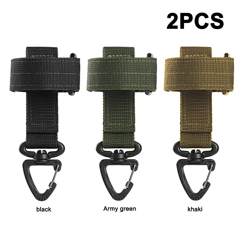 

2pcs Multi-purpose Glove Hook Military Fan Outdoor Tactical Gloves Climbing Rope Storage Buckle Adjust Camping Glove Hanging Buc