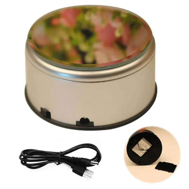 

360 Degree Rotating Jewelry Display Stand Electric Turntable Showing Stand D0AF 1/3 Accessories Set Stay Away from Fire Fashion