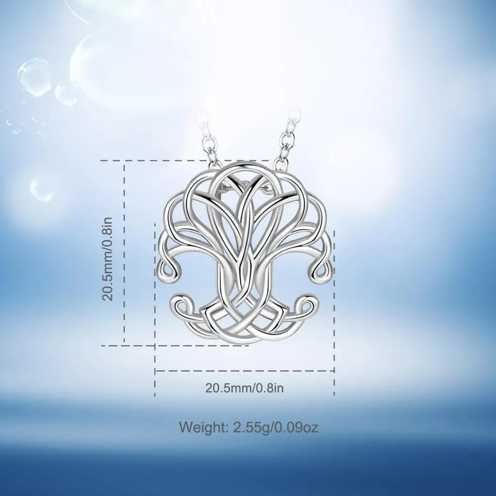 Ожерелье женское из серебра 925 пробы с кулоном в виде дерева жизни|Подвески| |