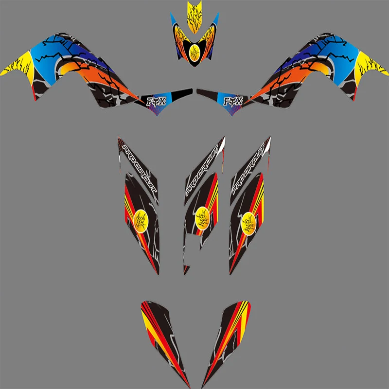 

0970 3M Motorcycle Decal Kits Sticker Graphics Kits for Yamaha RAPTOR 700R 2006 2007 2008 2009 2010 2011 2012