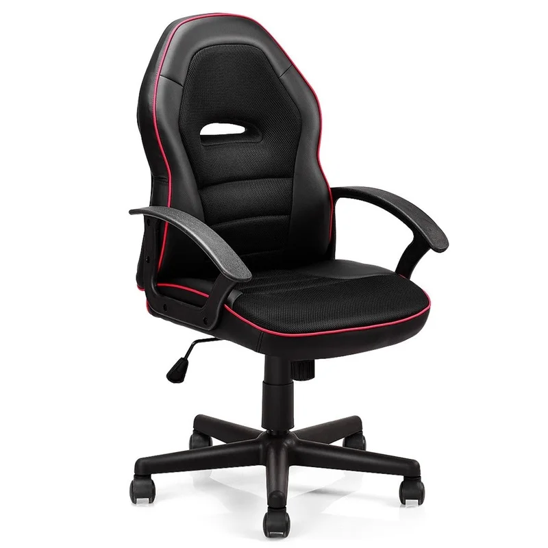 GIANTEX игровое кресло для гоночных игр офисное средней спинки поворотного