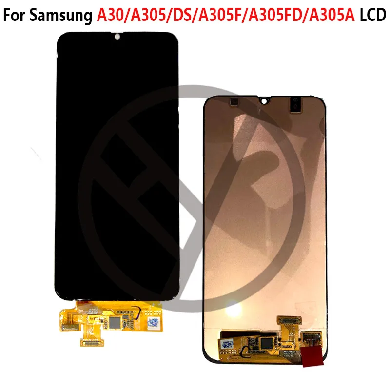 Для samsung galaxy A30 A305/DS A305F A305FD A305A дисплей с рамкой сенсорный экран дигитайзер сборка для samsung A30 lcd