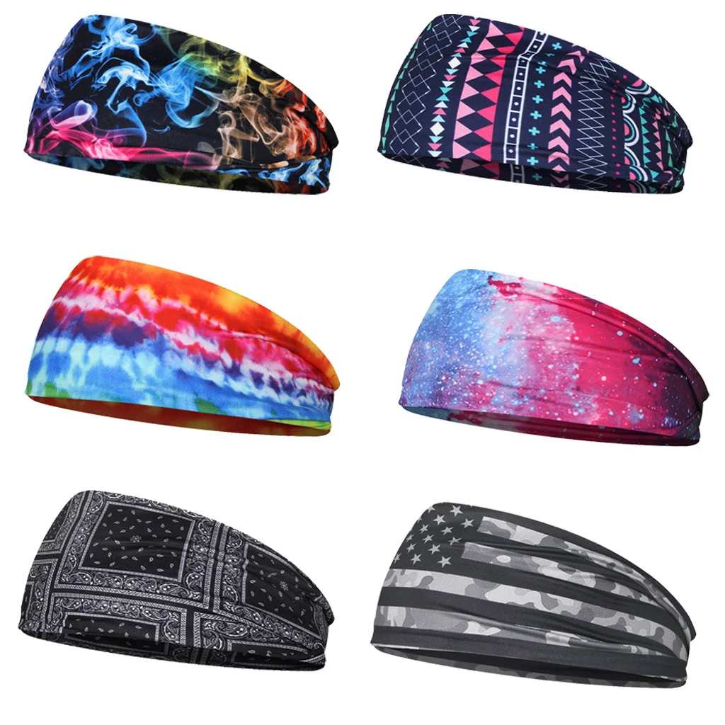 

Hair Head Band Sweatband Stretch Hair Wrap Elastic Sports Women Gym Workout Yoga