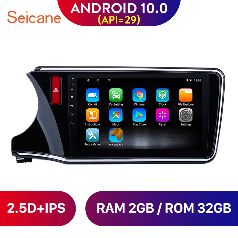 Автомагнитола Seicane 2DIN Android 10 0 GPS-навигатор стереоплеер для Honda CITY 2014 2015 2016 2017 1 |