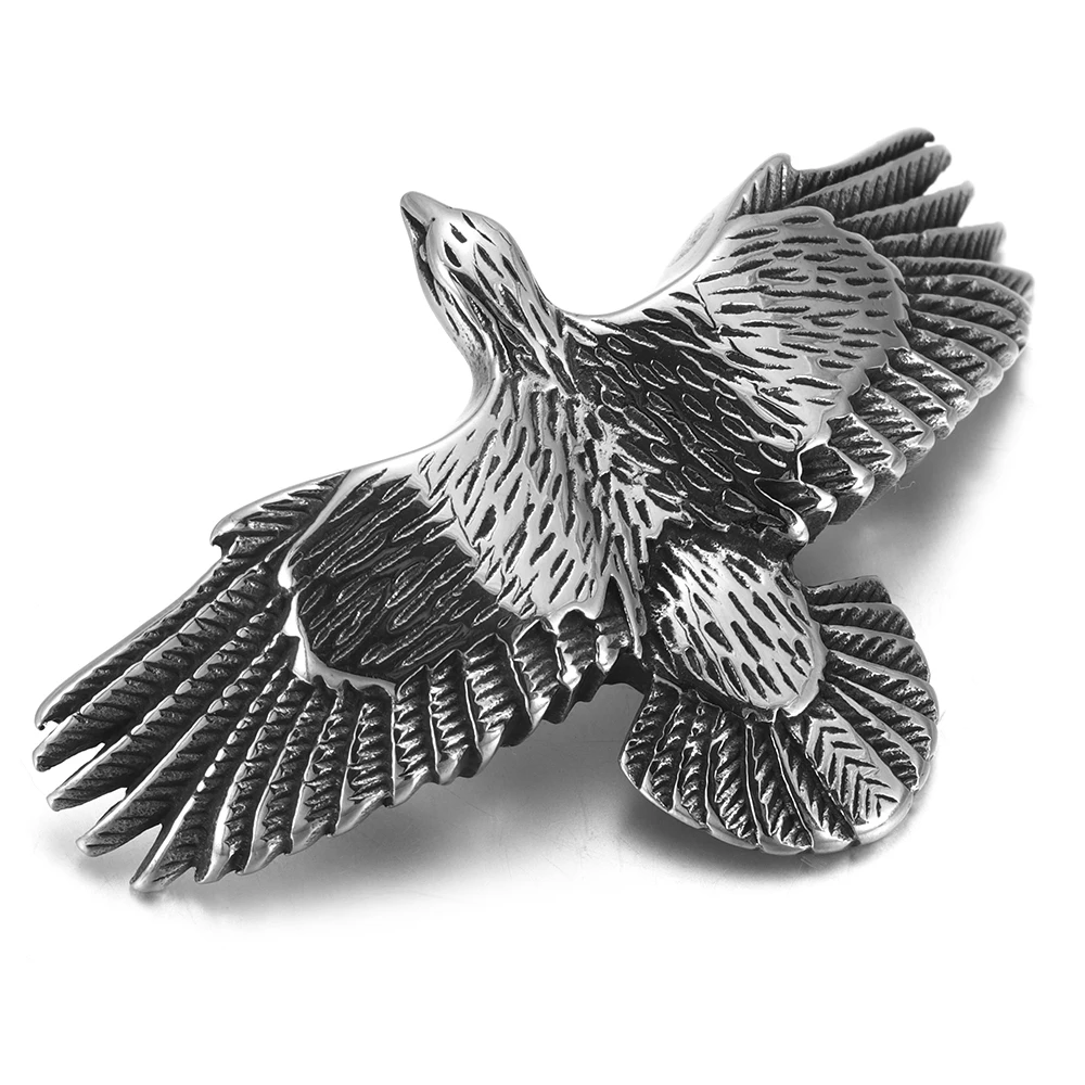 Нержавеющая сталь весь Орел бусины полированная 12x3 мм отверстие бисера