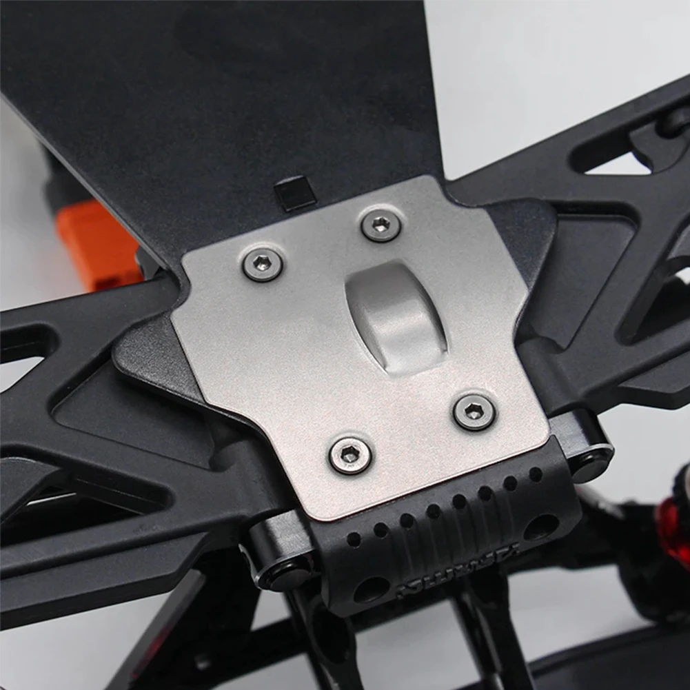 Protector de chasis delantero y trasero para coche a control remoto, placa de deslizamiento para coche BLX Arrma Kraton Notorious Outcast Senton Talion Typhon de acero inoxidable, 1/8-5