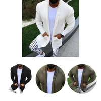 terrific cardigan coat solid color knitted lapel men sweater cardigan sweater men sweater