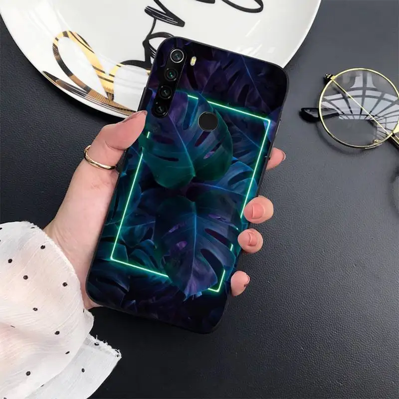 

Dark Nature Foliage Phone Case For Xiaomi Redmi 7 8 9t a3Pro 9se k20 mi8 max3 lite 9 note 9s 10 pro