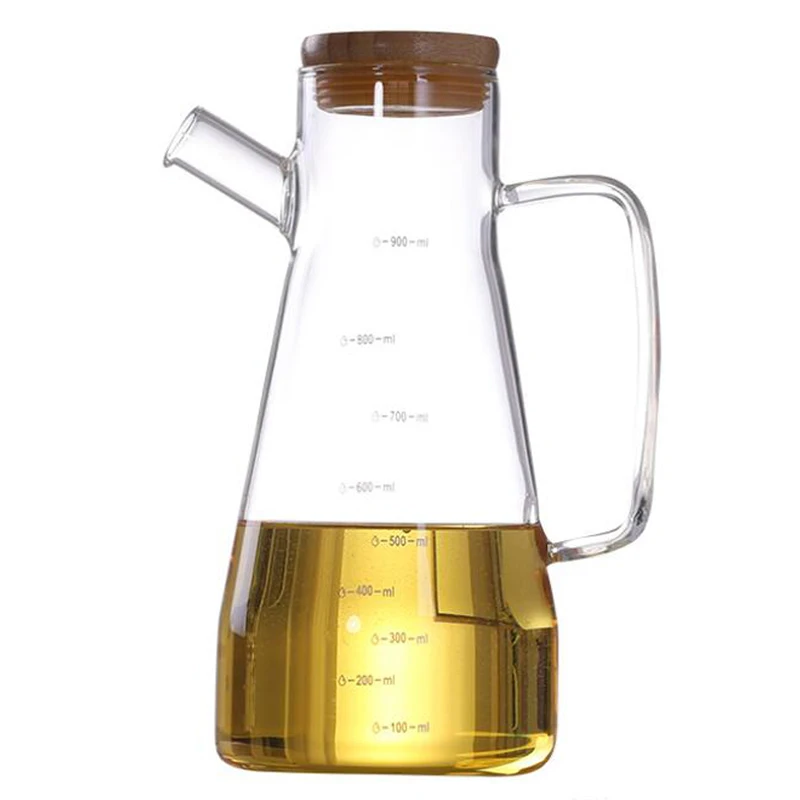 900Ml прозрачный Стекло масло косметика парфюмерия диспенсер с ручкой подходит для