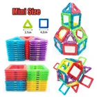 Магнитный конструктор, 20-100 шт., пластиковые магнитные строительные блоки, обучающие игрушки для детей, подарок