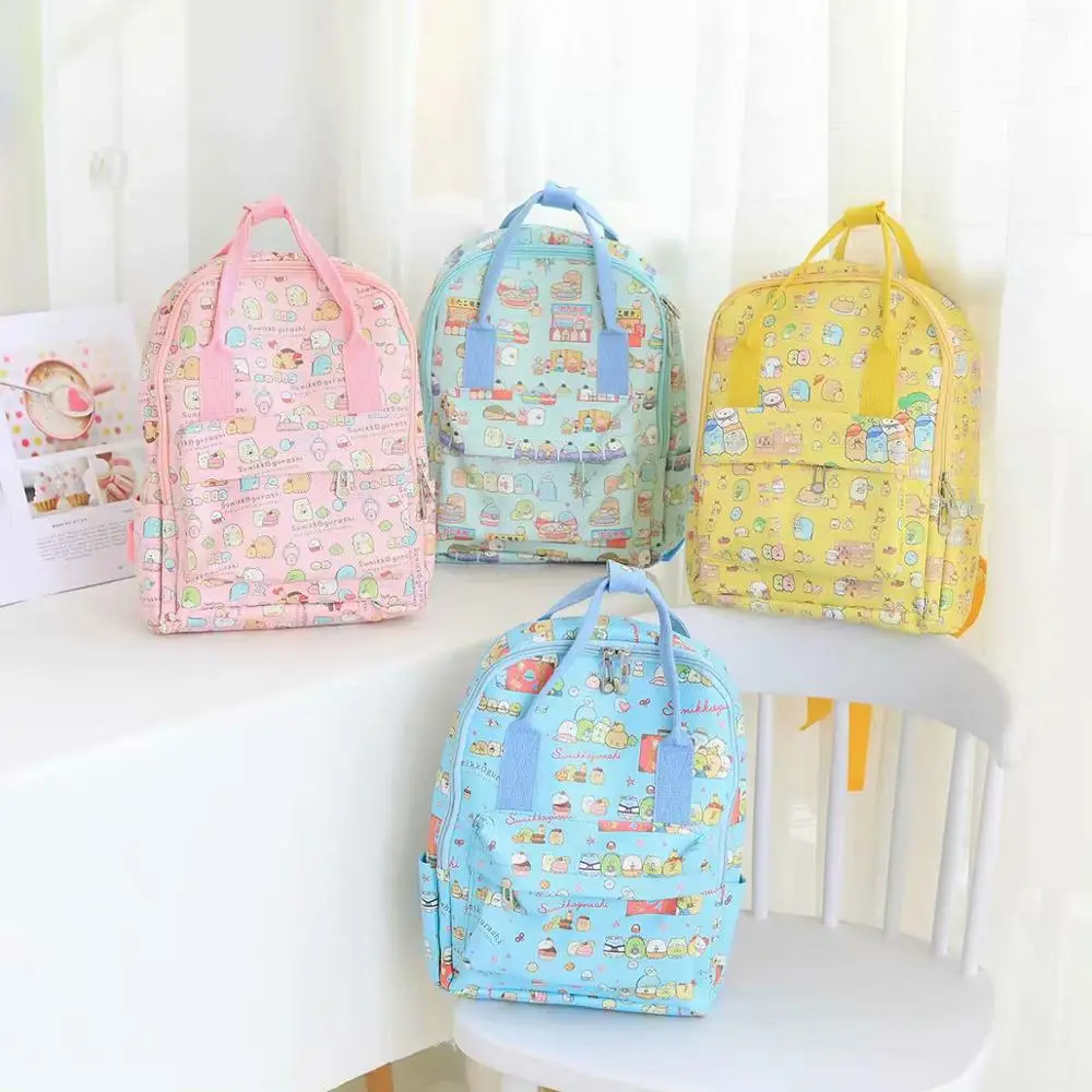 

1 Pc cute cartoon Sumikko Gurashi Small backpack cartoon backpack waterproof pu school bag