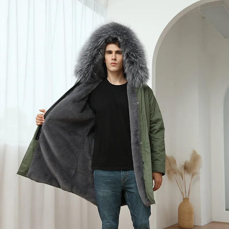 OFTBUY/Новинка 2022 года Водонепроницаемая парка Зимняя мужская куртка с натуральным