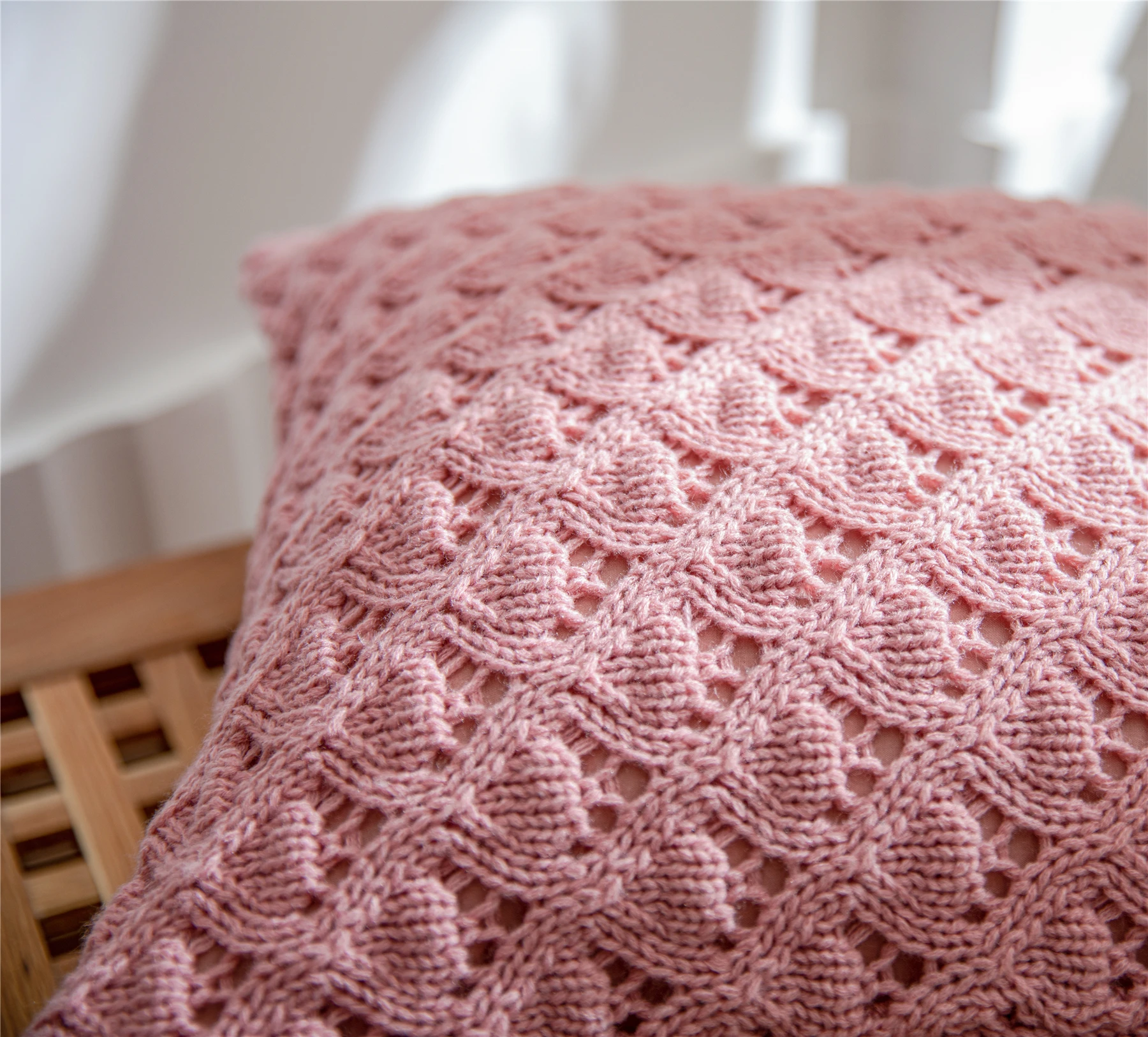 Чехол-Наволочка на подушку в скандинавском стиле однотонный желтого и синего