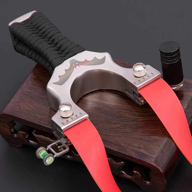 

Stainless steel slingshot fast squashing leather slingshot laser aiming slingshot hunting athletic shooting slingshot 2020 new