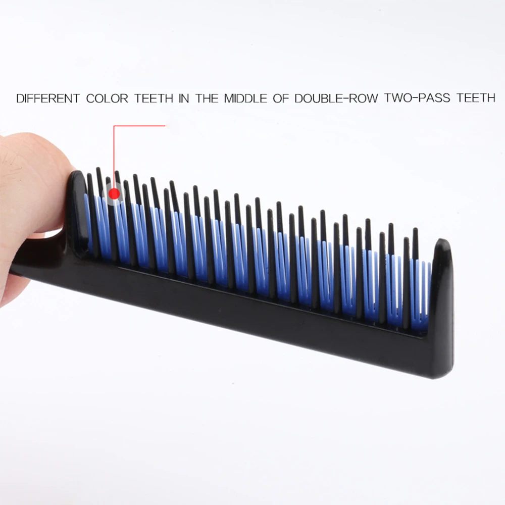 Portable Hair Comb Brush 3-row Teeth Teasing Detangling Rat Tail Hairdressing Barber Salon Styling Tool | Красота и здоровье