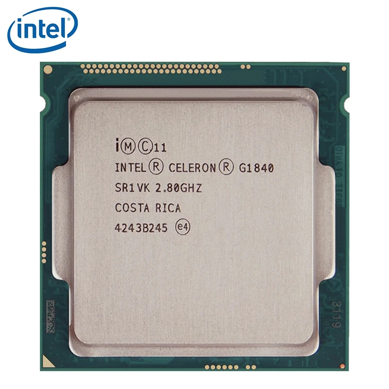 Процессор Intel Celeron G1840, 2,8 ГГц, 2 Мб кэш-памяти, двухъядерный, SR1VK, SR1RR 53 Вт, LGA 1150, протестирован на 100% рабочий - изображение